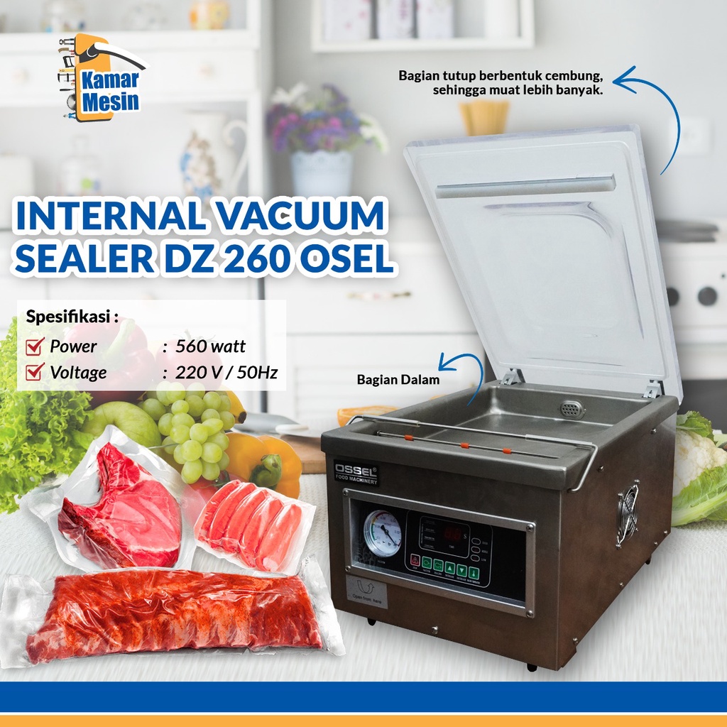 Vacuum Sealer Dz 260 Ossel Vakum Makanan DZ 260 Ossel Vacuum Makanan Vakum Sealer DZ 260