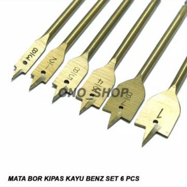 Mata Bor Kayu Kipas Benz (6pc)