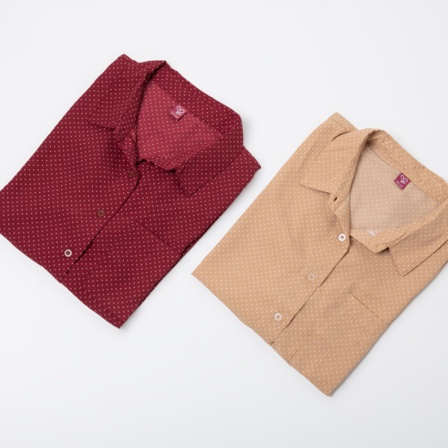 Sorabel - Hyena Collar Shirt Big Size Jumbo