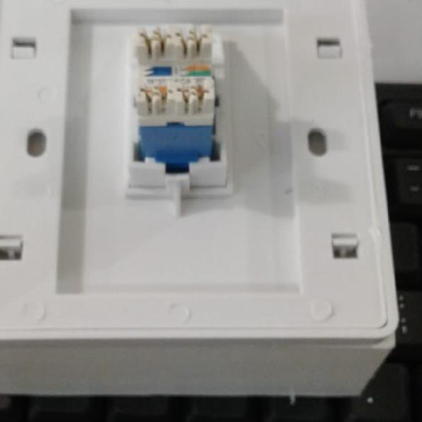 ۩ face plate rj45+modular cat6/wallplate rj45 +modular cat6+outbox ➮