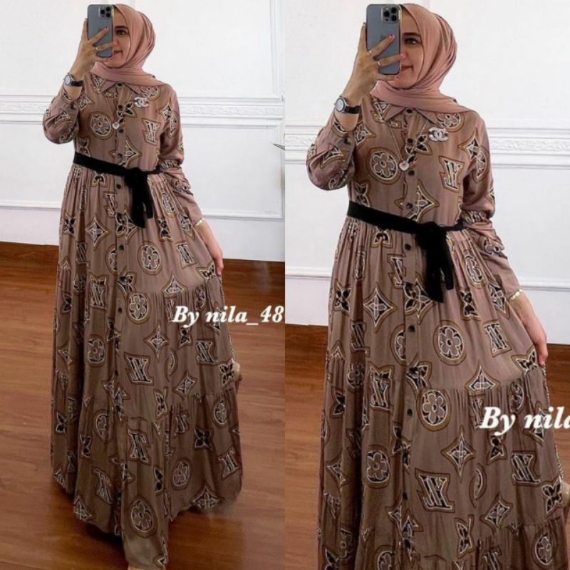 Gamis Rayon LV free belt
