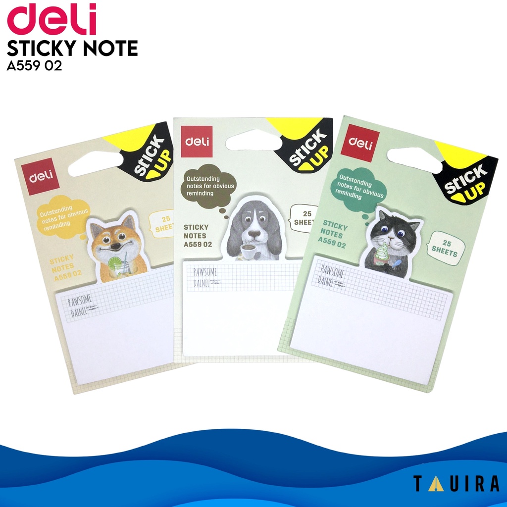 

Deli Sticky Notes 75 × 84mm 3''×2'' 25 lembar EA55902