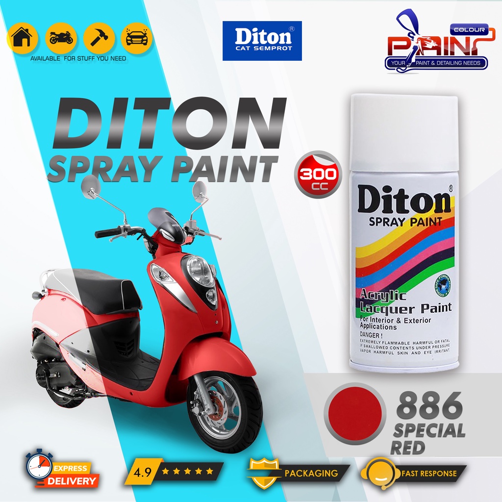 Diton 886 Special Red Cat Semprot/Pylox/Samurai Motor/Helm/Gundam