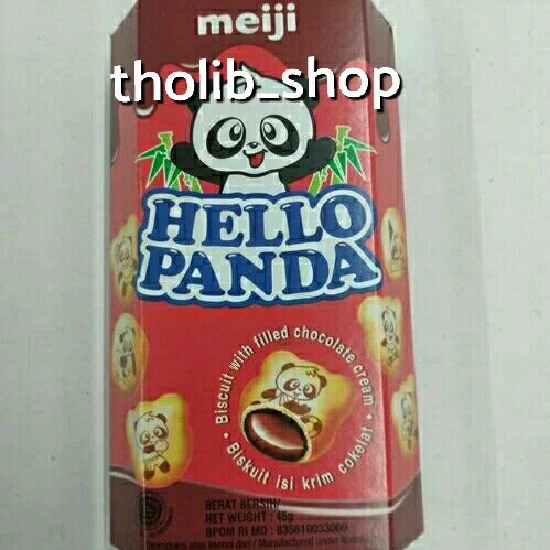 

meiji hello panda biskuit with filled chocolate cream 45gr