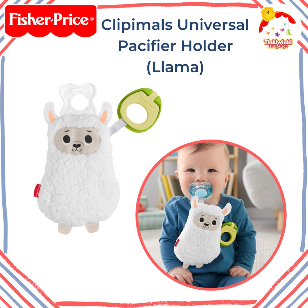 Fisher Price Clipimals Universal Pacifier Holder (Llama)