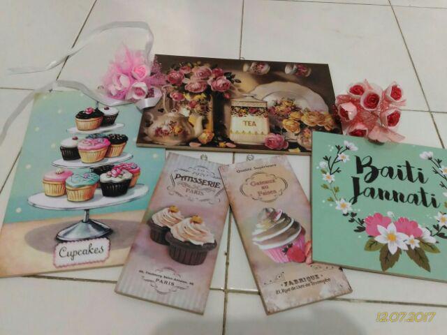 Wooden Projects Wall Decor Vintage Pajangan Dapur - Vc6