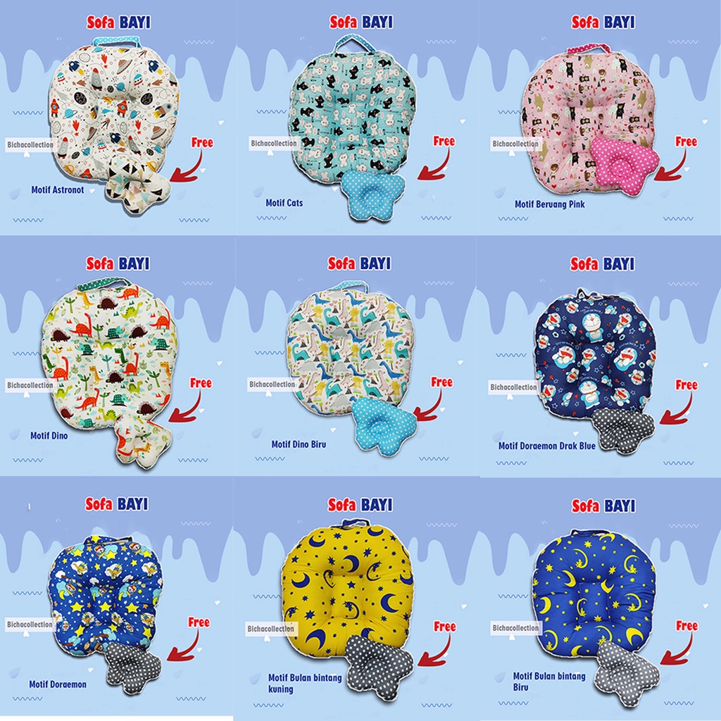 Free Bantal Peyang Awan !! Sofa Bayi Multifungsi New Born Gift Baby Launger Set Kado Bayi Termurah