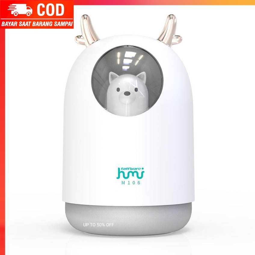 (100% BARANG ORI) Taffware Air Humidifier Ultrasonic RGB Pet Design 300ml - HUMI M106