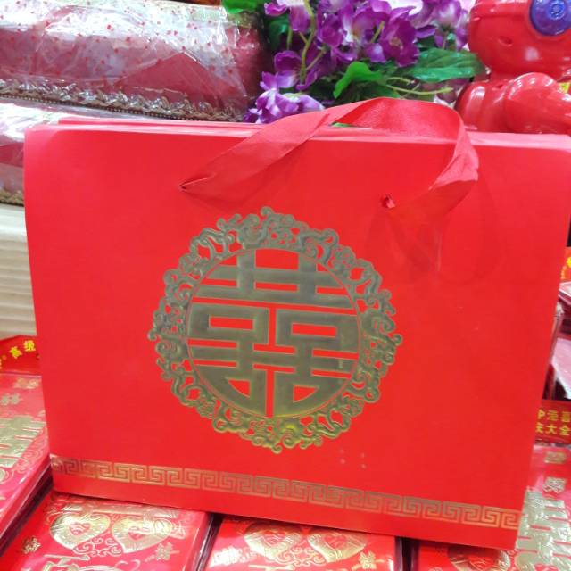 

Paper bag wedding shuang xi ukuran xl