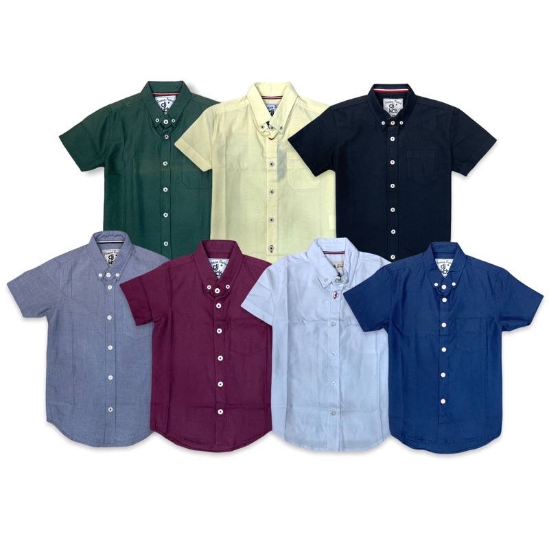 Dj Kids Kemeja Anak Laki Laki Polos Umur 2-8 Tahun | Hem Anak Laki Laki