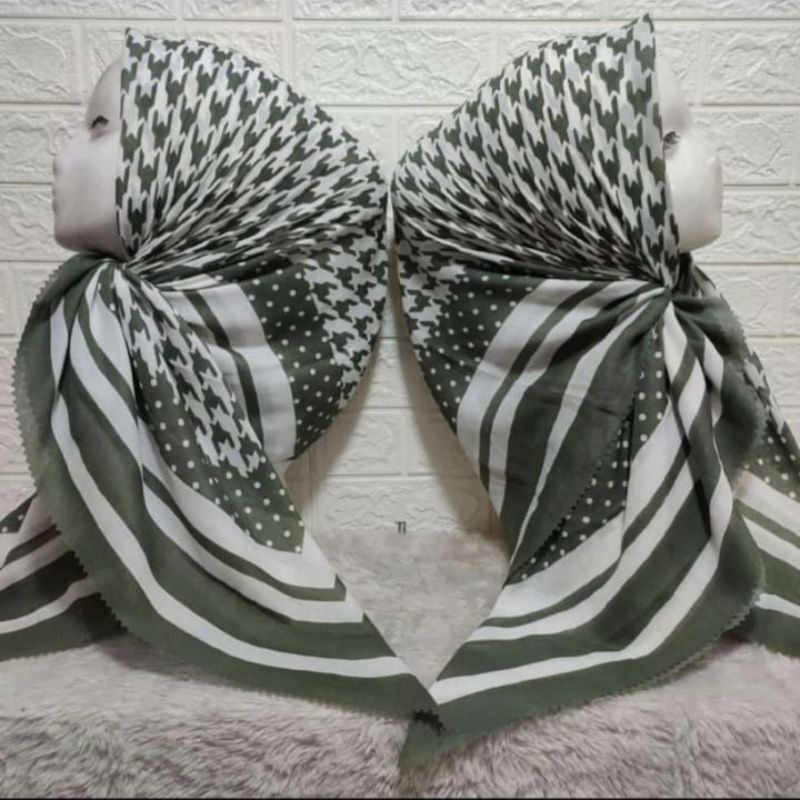 HIJAB MOTIF/MOTIF DEEKA/DEEKA MURAH/HIJAB SEGIEMPAT MURAH