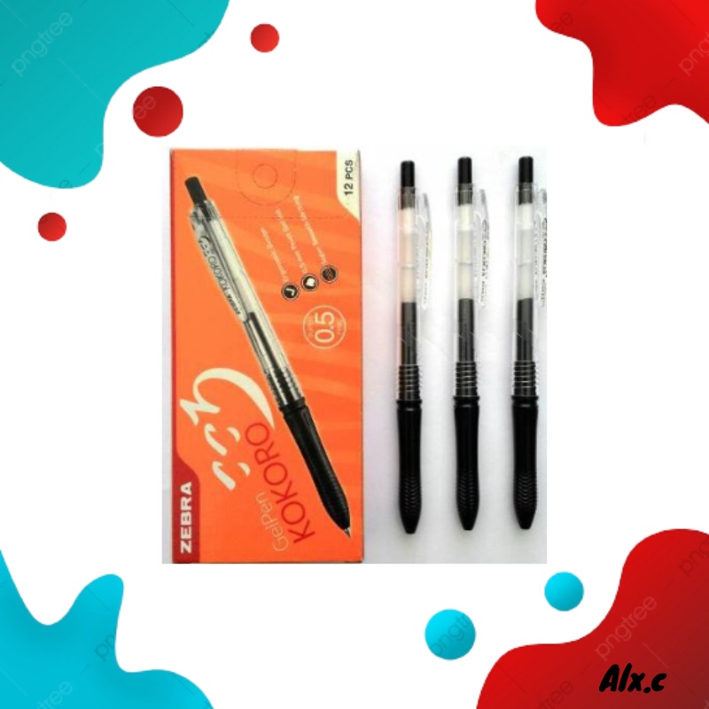 

[Alx] Ballpen kokoro black/ballpen kokoro hitam