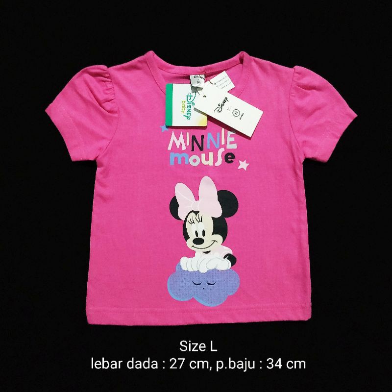 Disney Nevada Kaos Anak Branded Bayi Cewek 6m - 9m "Minnie Fanta"