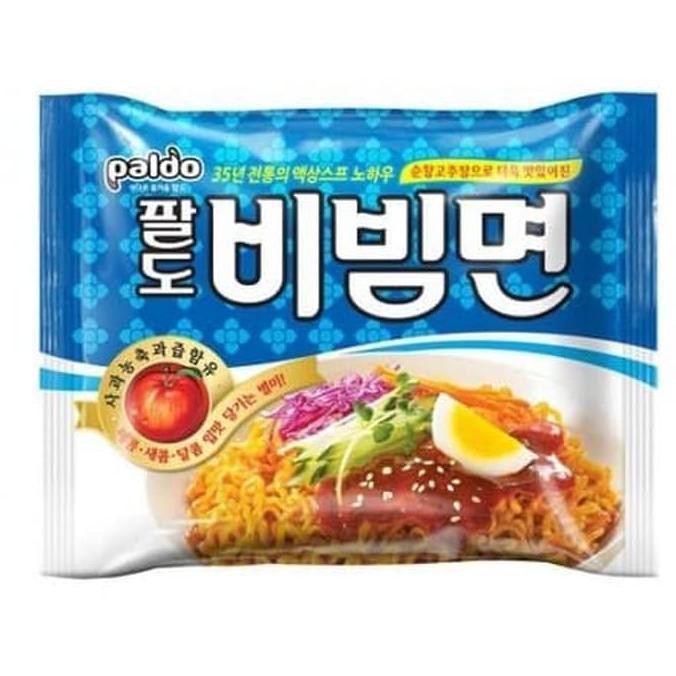 

Terlaris# Paldo Bibim Myeon With Apple Juice In Soup 130Gr - Made In Korea