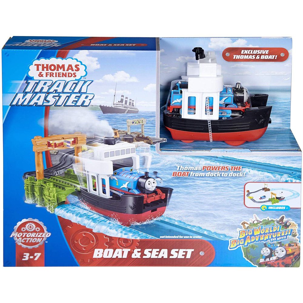 trackmaster boat & sea set