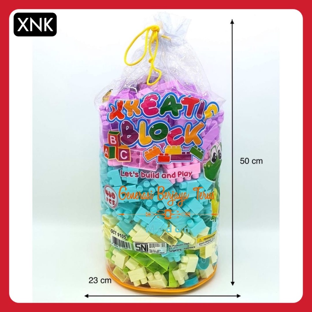 MAINAN EDUKASI KREATIF BLOCK CREATIVE BLOCKS ISI 480 PCS LEGO JUMBO