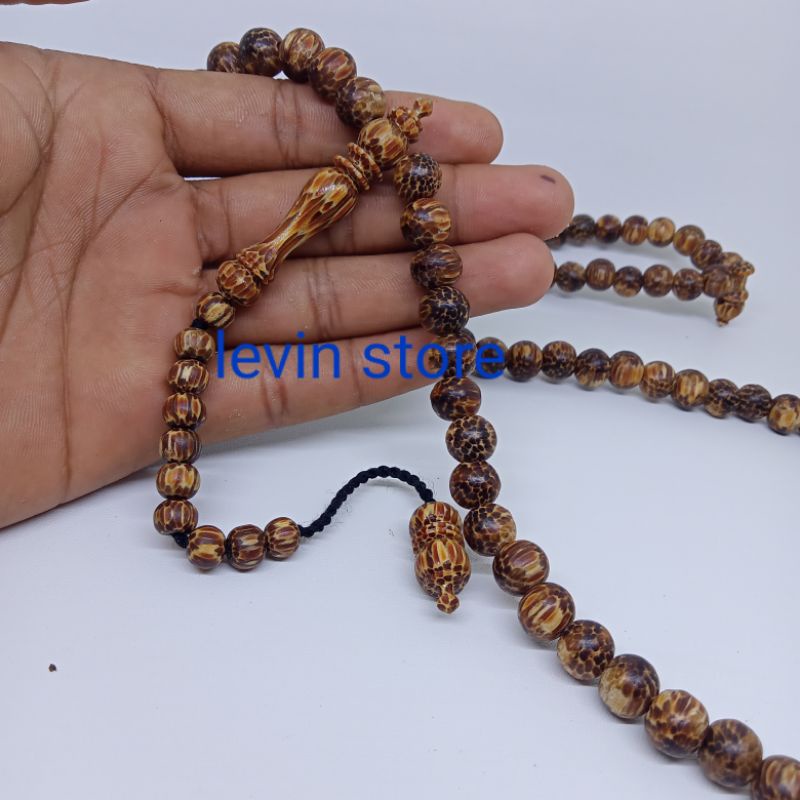 Tasbih liwung macan merah asli/tasbih liwung macan 99butir /tasbih liwung merah