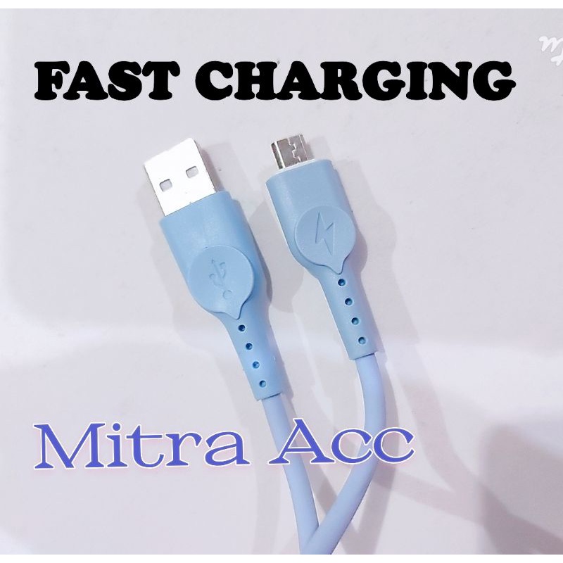 Kabel Data Micro USB Macaron Fast Charging 2.4A