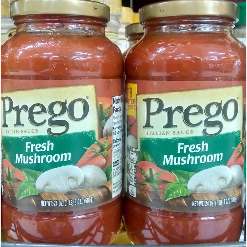 

PREGO ITALIAN SAUCE FRESH MUSHROOM 24 OZ (680gr)