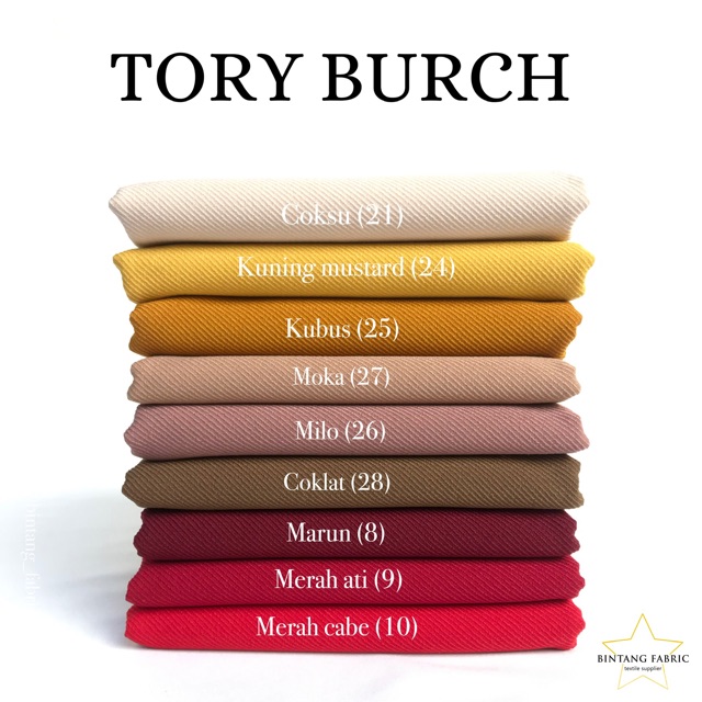 Bahan Kain Tory Burch 1 Meter Shopee Indonesia