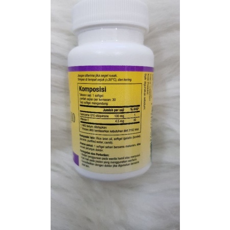 Natural Factors CO Q10 100mg