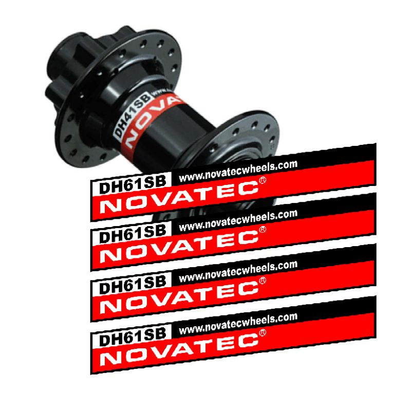 Stiker Decal HUB NOVATEC sepeda Downhill MTB Roadbike
