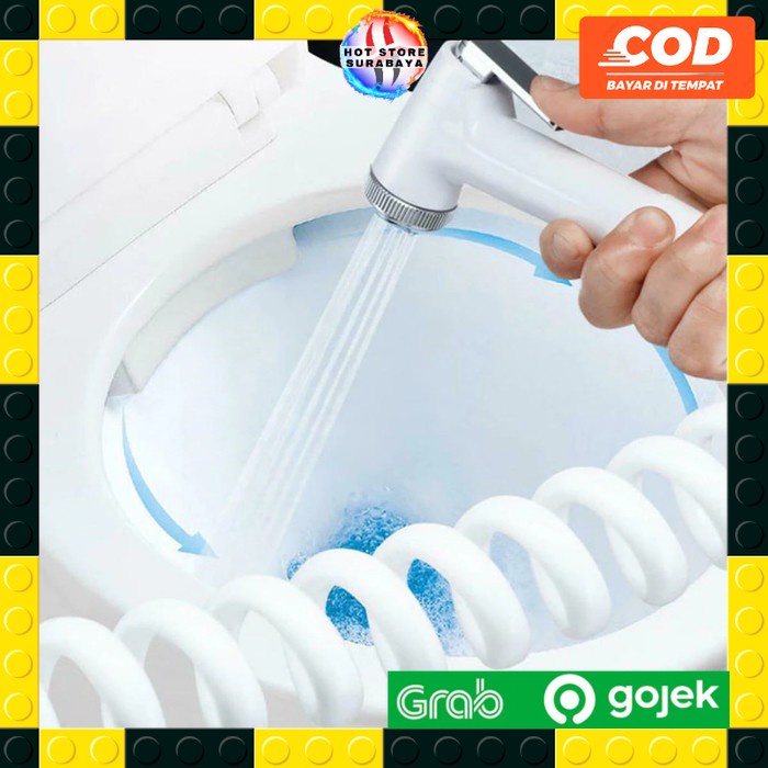 Kepala Jet Shower Spray Closet Washer Model Mirip Toto - Putih toilet ORIGINAL