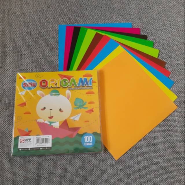 

Kertas Lipat Berwarna / Origami 16x16 SIDU SINAR DUNIA 100lembar