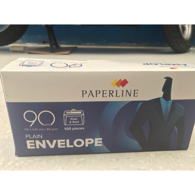 

Amplop putih paperline 90 PPS polos 110x230 mm