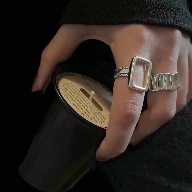 Cincin Model Terbuka Gaya Korea Untuk Wanita