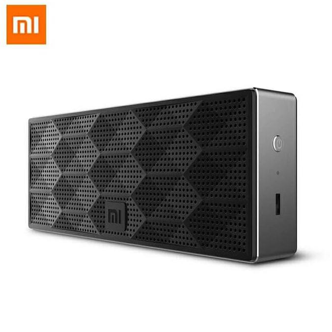 MODERN ORIGINAL XIAOMI MI BLUETOOTH SPEAKER 2 DRIVER CUBE SQUAREBOX PORTABLE - Hitam 