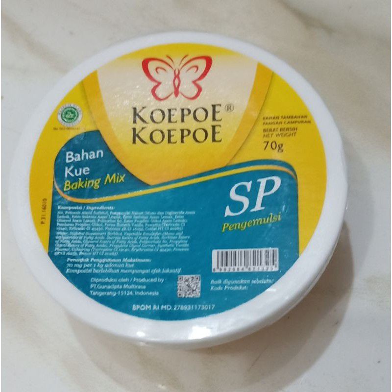 

SP TBM OVALET kupu kupu 70 gram