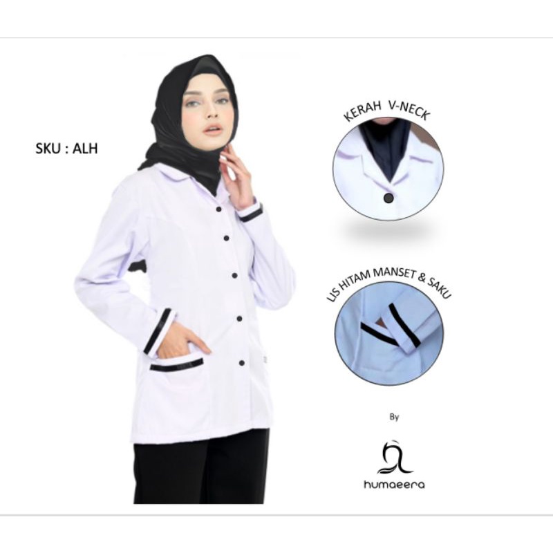 Kemeja Baju Dinas Putih Wanita, Baju Putih PNS/ASN, GURU, PPL, PDH, Perawat, Bidan,Baju Kemeja Wanit