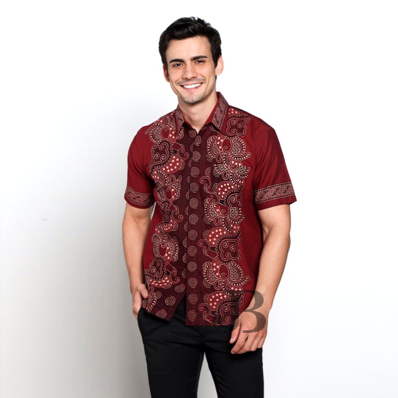 Kemeja Hem Batik Seragam V5 - Sabrina
