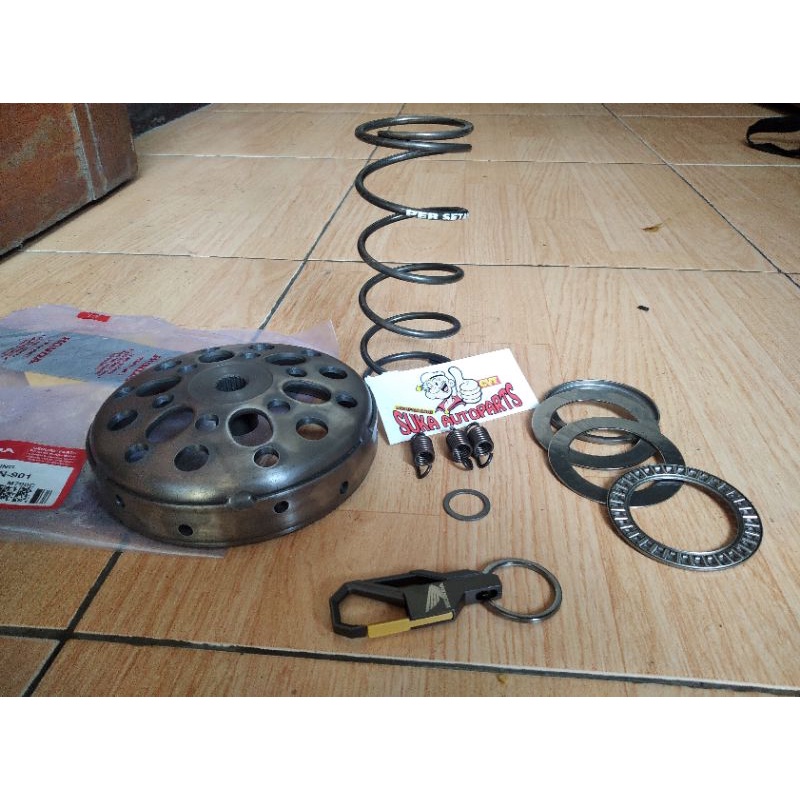 PAKET UPGRADE CVT PCX VARIO ADV  MANGKOK GANDA ANTI GREDEG PER SETAN BEARING SEATER JAPAN BONUS RING PULLY DAN GANTUNGAN KUNCI HONDA