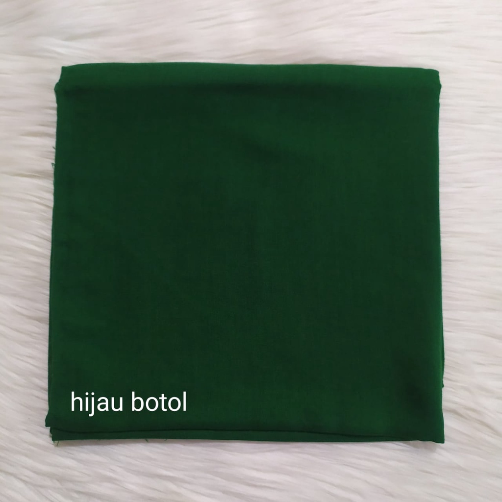 TERMURAH SAUDIA / Segiempat ORIGINAL SAUDI/ JILBAB RAWIS /JILBAB KATUN/jilbab murah-Hijau botol