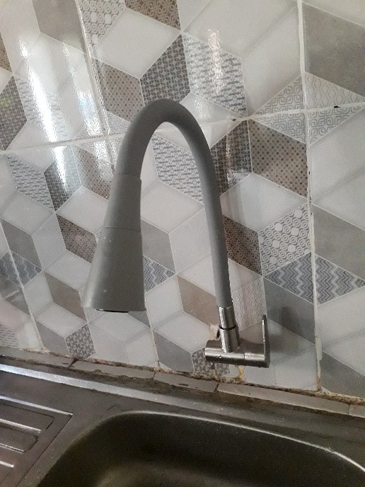 Kran Angsa Fleksibel Dapur Keran Cuci Piring Nylon Soligen