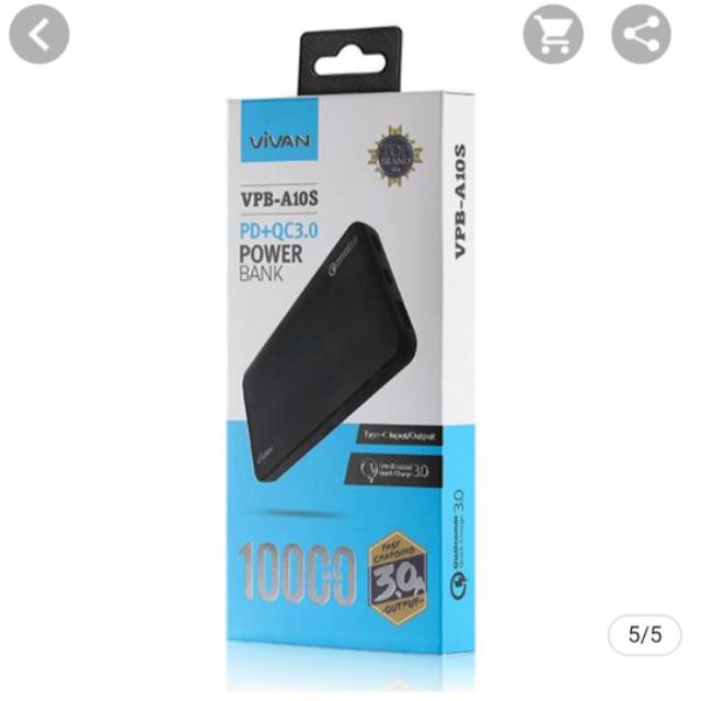 power bank VIVAN VPB-A10S 10.000mAh