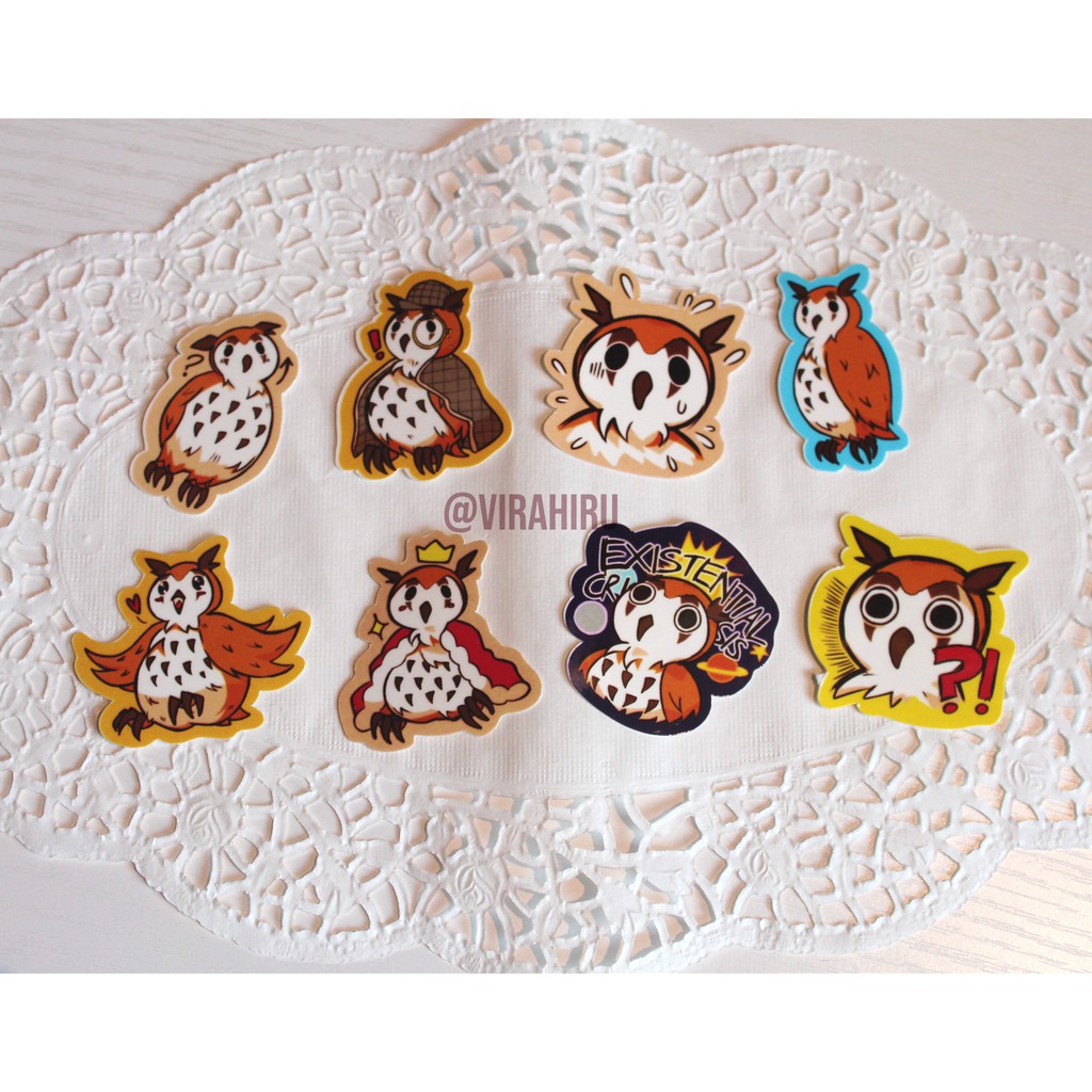 

Stiker Jurnal Lucu, Sticker Set Owl/Burung Hantu