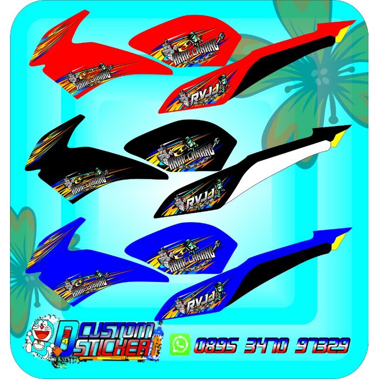 striping vijar siluman striping vixion siluman