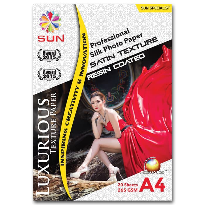 Kertas Foto Silky Doff Kasar A4 - SUN Professional Silk Photo Paper