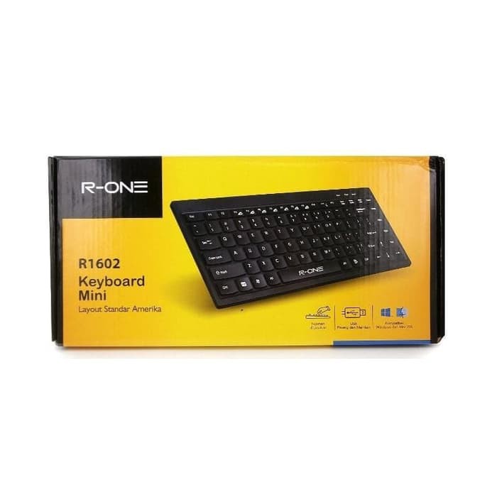 KEYBOARD MINI WITH TOMBOL FN KEYBOARD USB MURAH R1602 R-ONE TERBARU