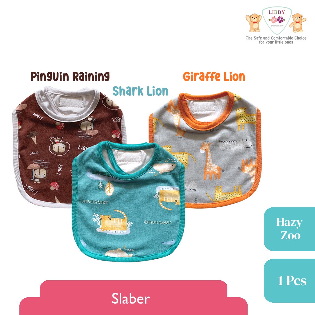 Libby Slaber Rekat Kotak Motif Celemek Bayi