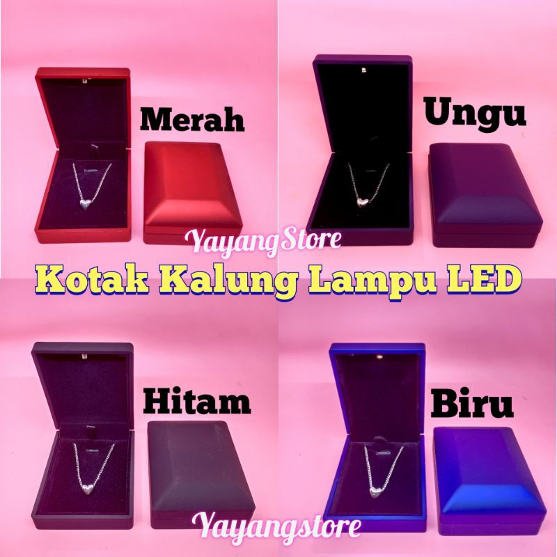 Kotak Cincin LED / Kotak Anting Lampu LEDq