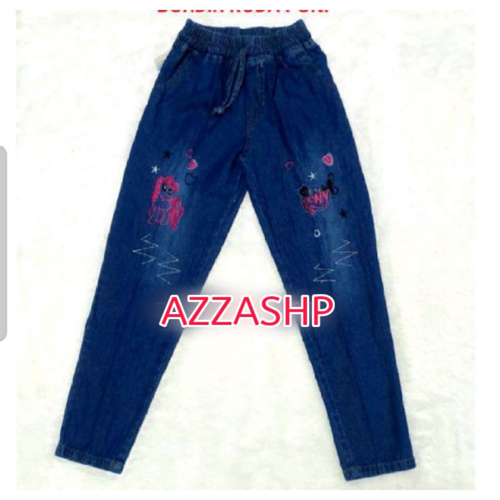 Celana Pensil Jeans Anak Usia 1-4Thn / Bisa Pilih Gambar Bordir