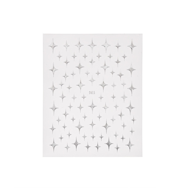 (1 Lembar) (Sparkle Star Stiker Kuku Transfer Air) Untuk Aksesoris Manikur Diy