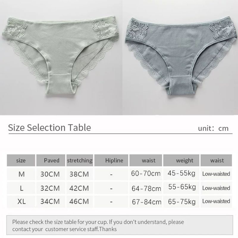 Beverly Jean - Pixie Panties Finetoo Celana Dalam Renda Brokat Brief Katun Cd Cewe Wanita Sexy Imut