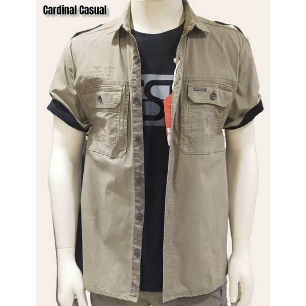 Kemeja Casual adventure Lengan Pendek Cardinal Ori