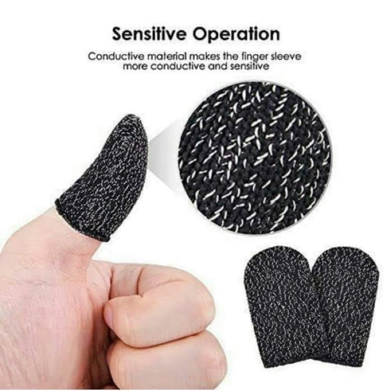 Sarung JARI Jempol Anti Basah Untuk PUBG / Finger Sleeve For Mobile Game PUBG/Mobile Legend / Up_Acc