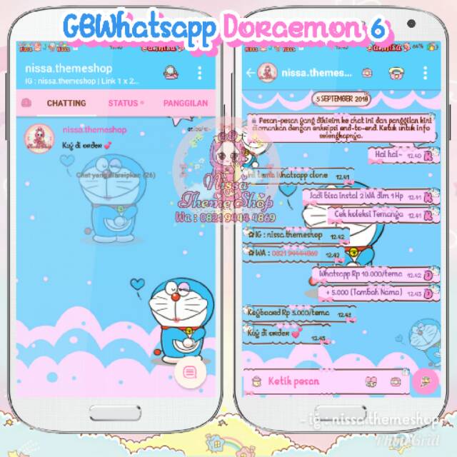 Tema Whatsapp Wa Doraemon 06 Shopee Indonesia